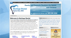 Desktop Screenshot of heritagedental.info